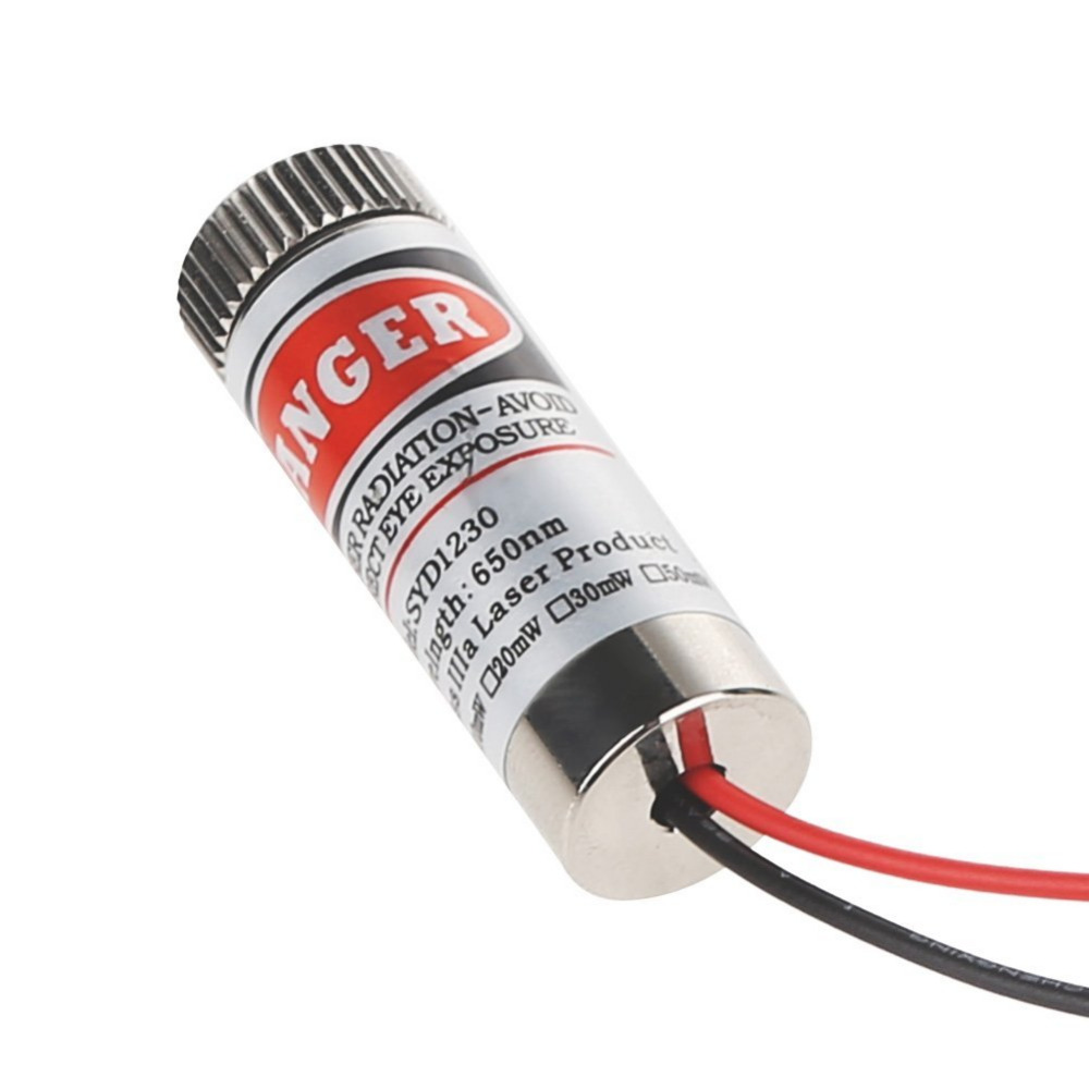 12mm 5mW Red Point Laser Module CHT1230 Point Spot Size Adjustable Laser
