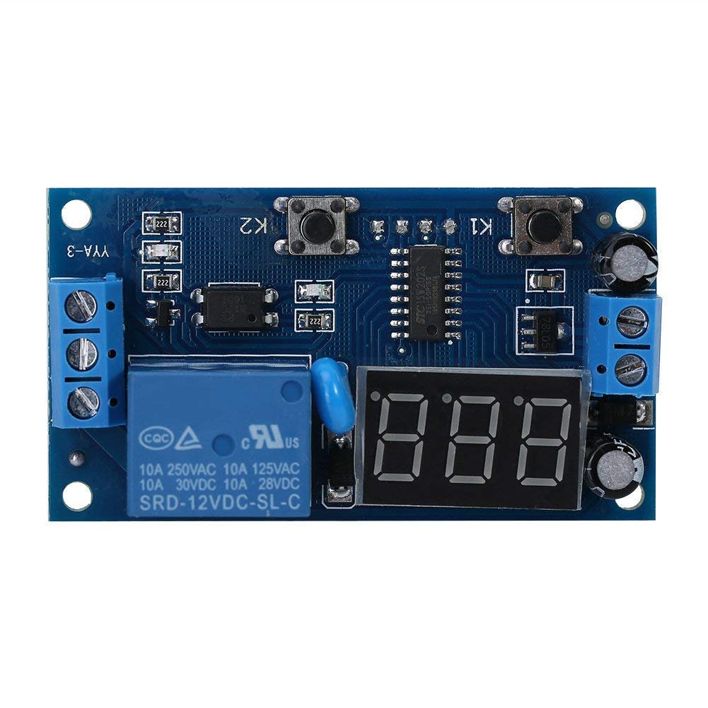 12V Time Control Switch Intermittent Infinite Cycle Countdown Switch Controller Timing Relay Module