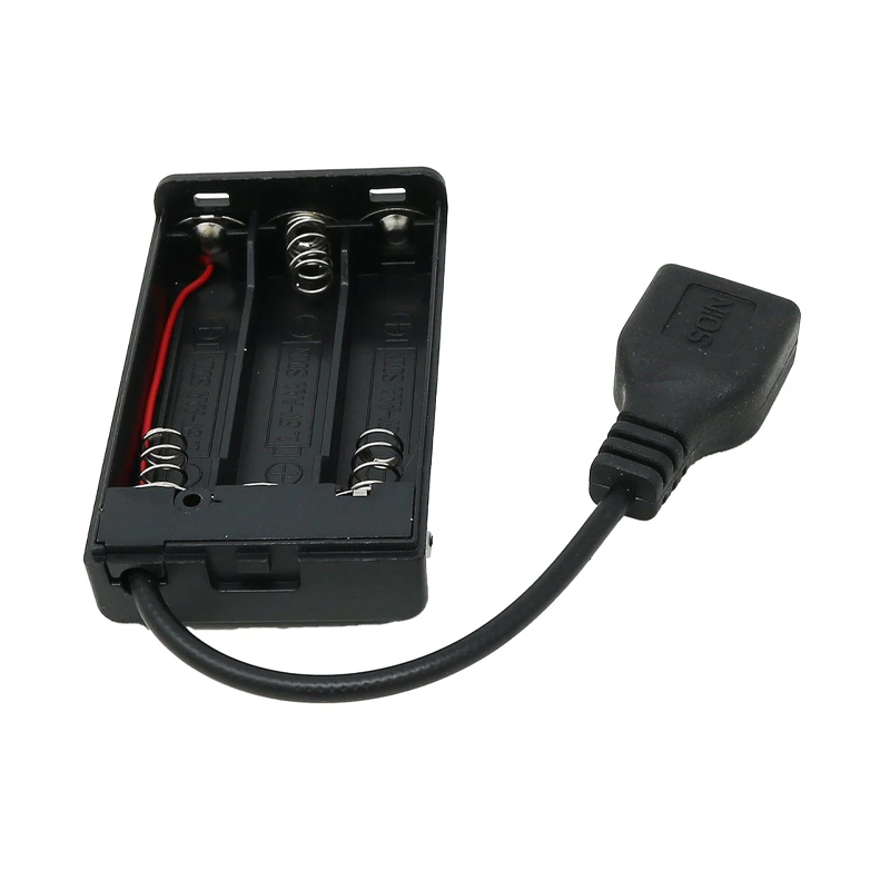 3 x AAA Battery Holder Box with Switch and USB PlugMOQ150