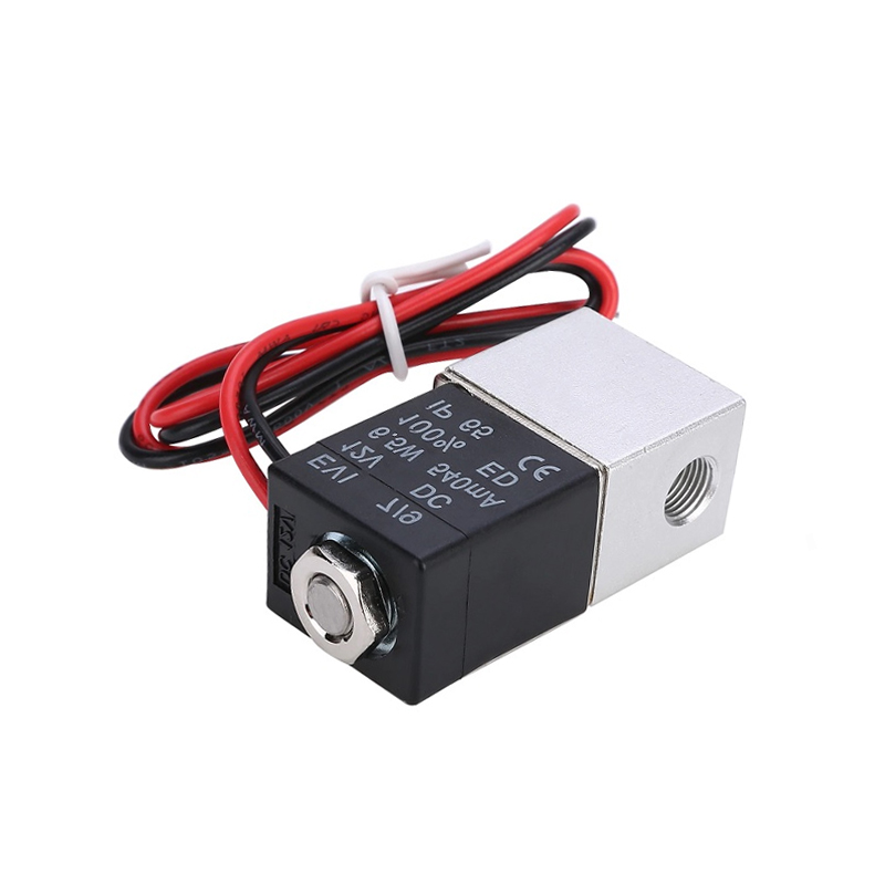 DC 12V Solenoid Valve 1/8″ 2 Way Normally Closed Direct-Pneumatic Valves For Water Air Gas Hot