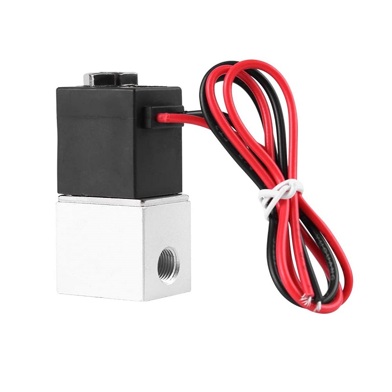 DC 12V Solenoid Valve 1/8″ 2 Way Normally Closed Direct-Pneumatic Valves For Water Air Gas Hot
