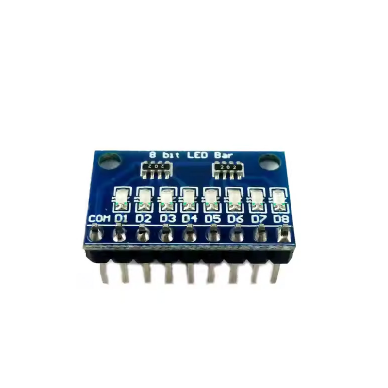 DM41A08 3.3V 5V 8 Bit Blue Common Anode LED Indicator Module
