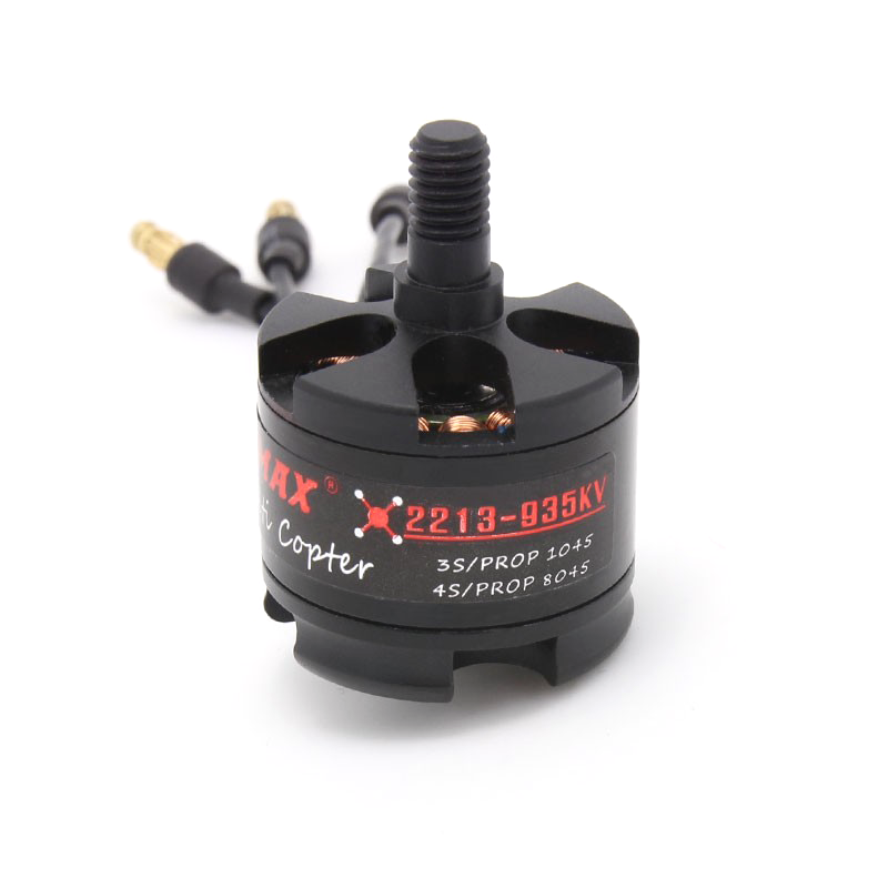 EMAX MT2213 935KV Brushless DC Motor for Drone – Red Cap (CCW) With 1045 Propeller Combo (Original)