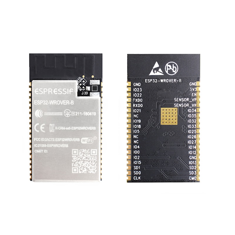 ESP32-WROVER-B 16M 128Mbit Flash WiFi Bluetooth Module