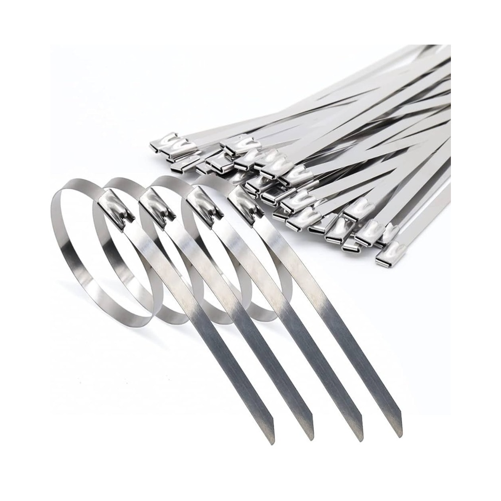 Metal Cable Zip Ties 400mm SS (100pcs)
