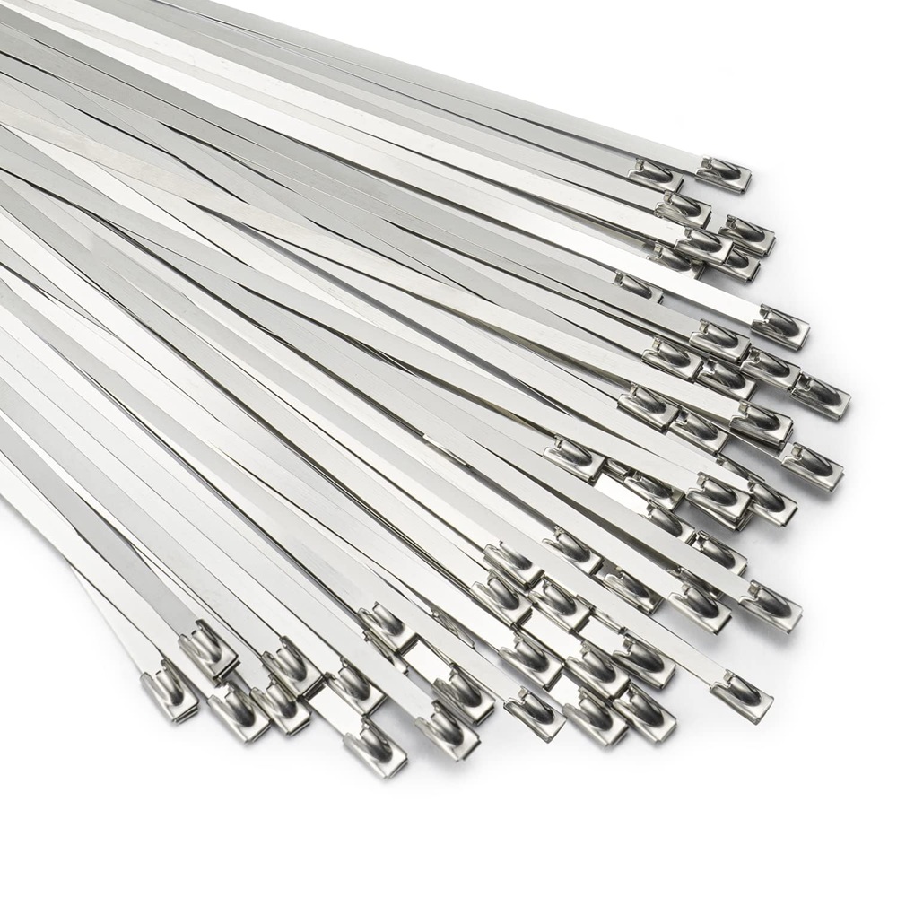 Metal Cable Zip Ties 400mm SS (100pcs)