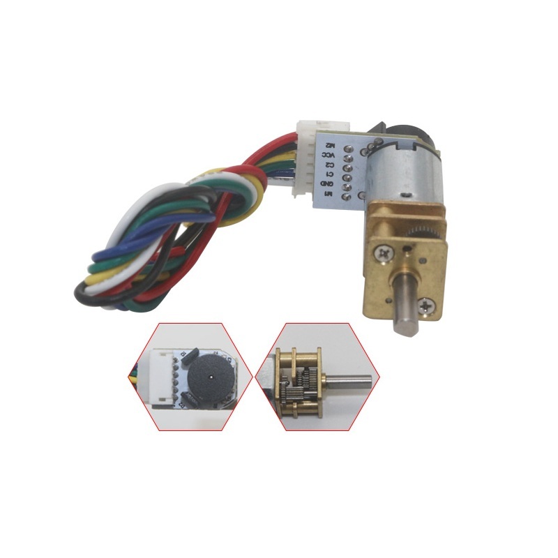 N20 6V 50RPM Micro Metal Gear Motor With Encoder