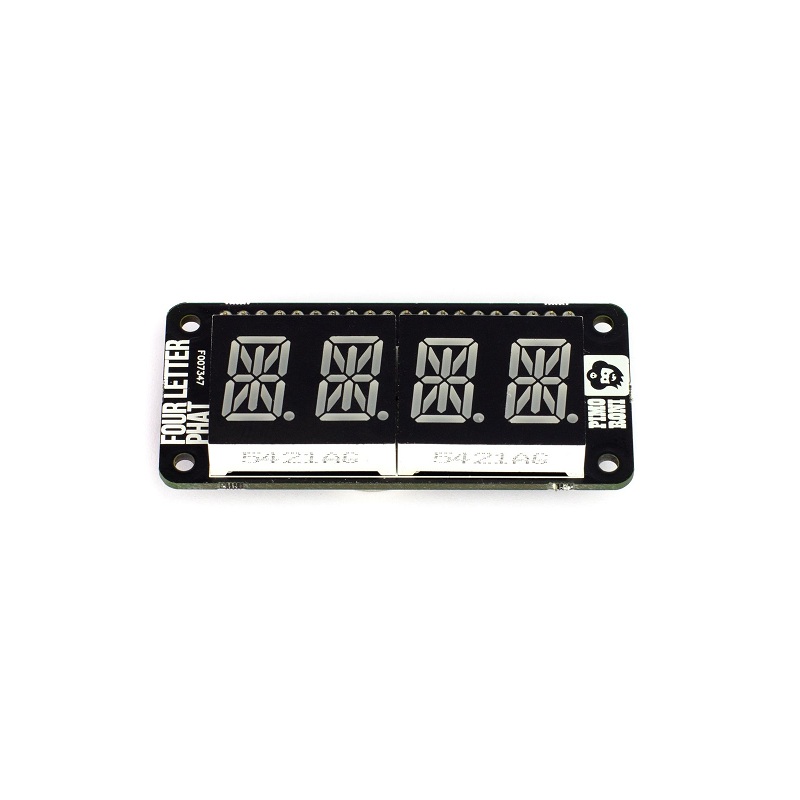 PIMORONI Four Letter pHAT – Four Letter Display for Raspberry Pi