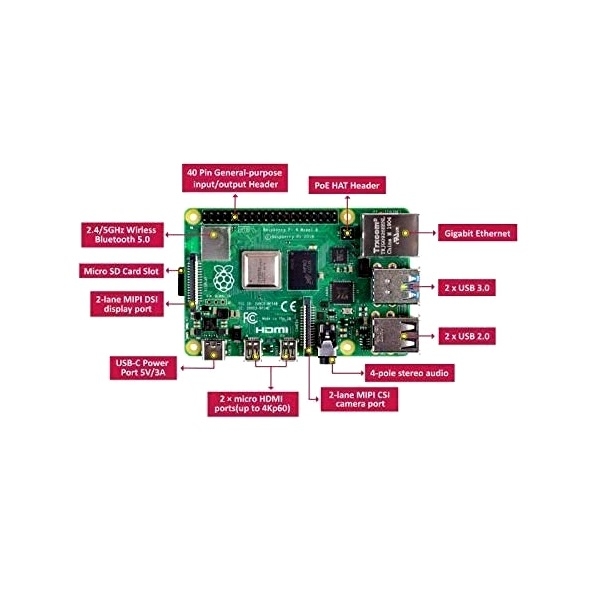 Raspberry Pi 4 Model B with 3GB RAM