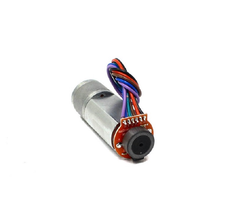 TT Motor – N20 12V 125RPM Metal Gear Motor With Encoder D Type Shaft