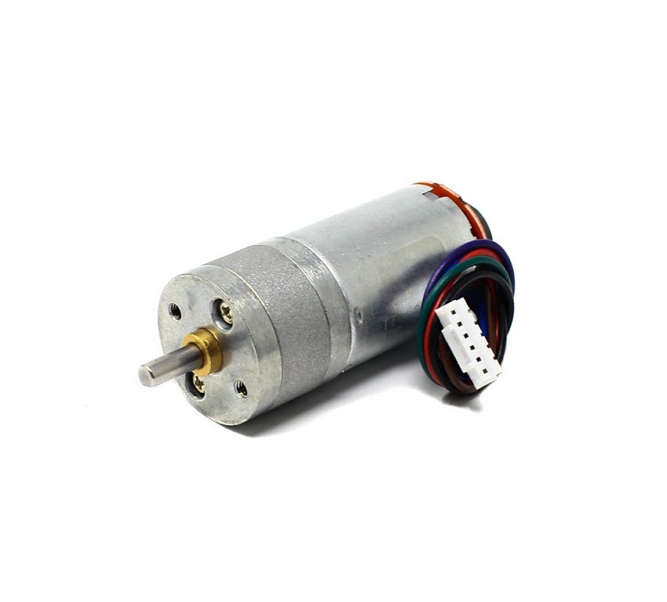 TT Motor – N25 12V 75RPM Metal Gear Motor With Encoder D Type Shaft