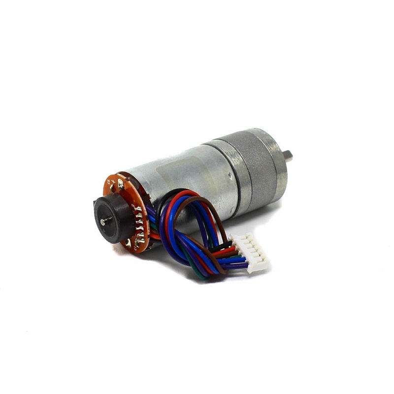 TT Motor – N25 6V 1330RPM Metal Gear Motor With Encoder D Type Shaft
