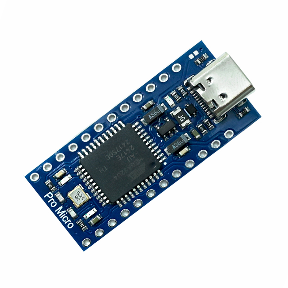 Unwelded Type-C USB Pro Micro Atmega32U4 5V/16MHz Board Module
